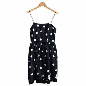 JESSICA HOWARD  Navy Polka Dot A-Line Party Dress